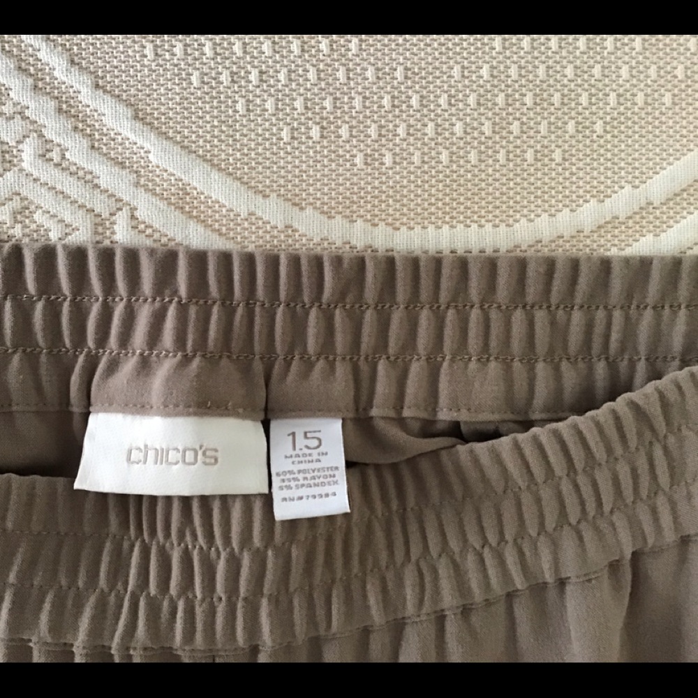 Chico’s Dressy Pants, Tan Chico’s size 1.5.